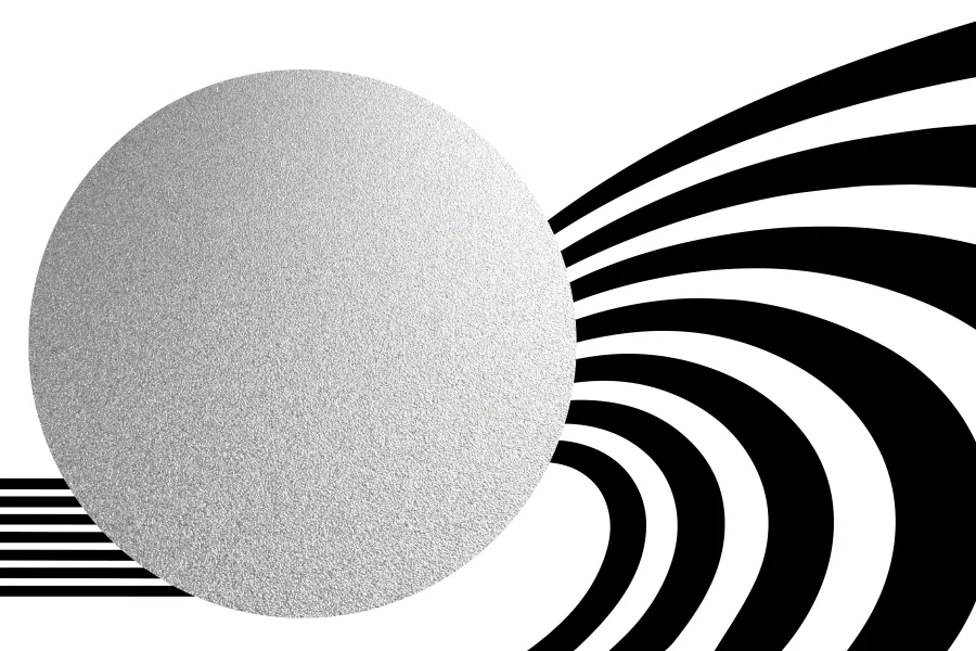 Graphic with geometric shapes